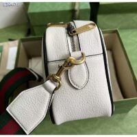 Gucci Unisex Adidas x Gucci Small Shoulder Bag White Leather Interlocking G (10)