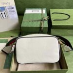 Gucci Unisex Adidas x Gucci Small Shoulder Bag White Leather Interlocking G – Image 4