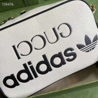 Gucci Unisex Adidas x Gucci Small Shoulder Bag White Leather Interlocking G (10)