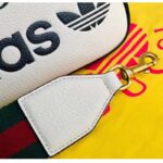 Gucci Unisex GG Adidas x Gucci Small Shoulder Bag White Leather Green Red Web - Bild 9