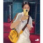 Gucci Unisex GG Adidas x Gucci Small Shoulder Bag Yellow Leather Green Red Web - Image 15