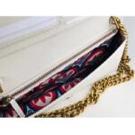 Gucci Women GG Adidas x Gucci Wallet Chain Black White Leather Interlocking G - Image 6