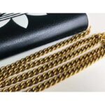 Gucci Women GG Adidas x Gucci Wallet Chain Black White Leather Interlocking G - Image 9