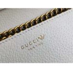 Gucci Women GG Adidas x Gucci Wallet Chain Black White Leather Interlocking G - Image 10