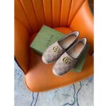 Gucci Unisex Matelassé Canvas Espadrille Beige Ebony Diagonal Matelassé Original GG Canvas – Bild 3