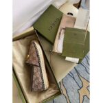 Gucci Unisex Matelassé Canvas Espadrille Beige Ebony Diagonal Matelassé Original GG Canvas – Bild 6