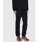 Gucci Unisex Run Sneaker Black Red GG Technical Knit Fabric Interlocking G Rubber - Imagen 11