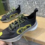 Gucci Unisex Run Sneaker Black Technical Knit Fabric Interlocking G Rubber - Image 7