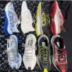 Gucci Unisex Run Sneaker White Blue GG Technical Knit Fabric Interlocking G Rubber - Imagen 13