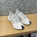 Gucci Unisex Run Sneaker White Technical Knit Fabric Interlocking G Rubber - Image 2