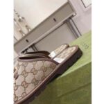 Gucci Unisex Slipper with Horsebit GG Supreme Canvas Gold-Toned Hardware - Image 10