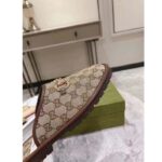 Gucci Unisex Slipper with Horsebit GG Supreme Canvas Gold-Toned Hardware - Image 8
