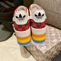 Gucci Women Adidas x Gucci GG Gazelle Sneaker Red Velvet Details Demetra (11)