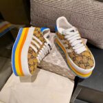 Gucci Women Adidas x Gucci GG Gazelle Sneaker Walnut Bordeaux GG Canvas - Image 3