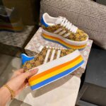 Gucci Women Adidas x Gucci GG Gazelle Sneaker Walnut Bordeaux GG Canvas - Image 8