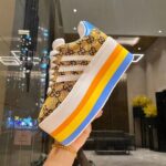 Gucci Women Adidas x Gucci GG Gazelle Sneaker Walnut Bordeaux GG Canvas - Image 10