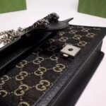 Gucci Women Dionysus Small GG Shoulder Bag Black Ivory GG Denim Jacquard - Image 7