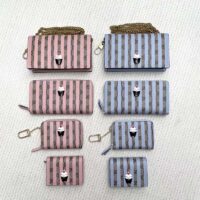 Gucci Women Double G Mini Bag Chain Blue Stripe Print Beige Ebony GG Supreme Canvas (10)