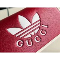 Gucci Women GG Adidas x Gucci Wallet Chain Red Off-White Leather Interlocking G (4)