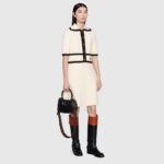 Gucci Women GG Bamboo 1947 Small Top Handle Bag Black Leather Bamboo Hardware - Bild 13