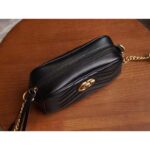 Gucci Women GG Marmont Matelassé Mini Bag Black Matelassé Chevron Leather Double G - Image 7