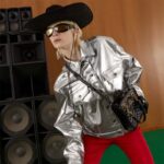 Gucci Women GG Marmont Matelassé Mini Bag Chevron Leather Double G Black - Imagen 10