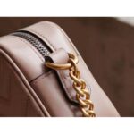 Gucci Women GG Marmont Matelassé Mini Bag Dusty Pink Matelassé Chevron Leather - Image 13