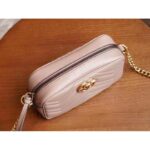 Gucci Women GG Marmont Matelassé Mini Bag Dusty Pink Matelassé Chevron Leather - Image 7