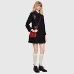 Gucci Women Jackie 1961 Mini Shoulder Bag Red Leather - immagine 14