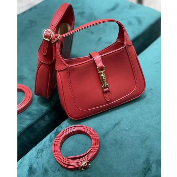 Gucci Women Jackie 1961 Mini Shoulder Bag Red Leather (2)