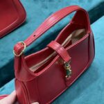 Gucci Women Jackie 1961 Mini Shoulder Bag Red Leather - immagine 6