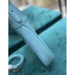 Gucci Women Jackie 1961 Small Shoulder Bag Light Blue Leather - Image 10