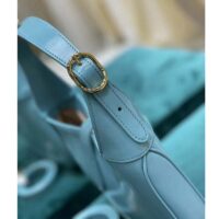 Gucci Women Jackie 1961 Small Shoulder Bag Light Blue Leather (6)