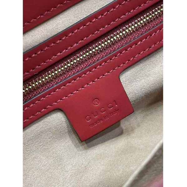 Gucci Women Jackie 1961 Small Shoulder Bag Red Leather (1)