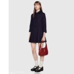 Gucci Women Jackie 1961 Small Shoulder Bag Red Leather - Image 14