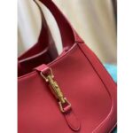 Gucci Women Jackie 1961 Small Shoulder Bag Red Leather - Image 11