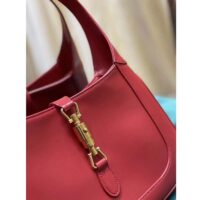 Gucci Women Jackie 1961 Small Shoulder Bag Red Leather (7)
