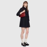 Gucci Women Jackie 1961 Small Shoulder Bag Red Leather - Image 15