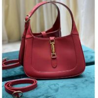 Gucci Women Jackie 1961 Small Shoulder Bag Red Leather (7)