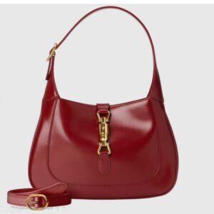 Gucci Women Jackie 1961 Small Shoulder Bag Red Leather