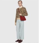 Gucci Women Jackie 1961 Small Shoulder Bag Red Leather - Image 16