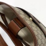 Gucci Women Large Shoulder Bag Interlocking G Beige Ebony GG Supreme Canvas - Bild 9