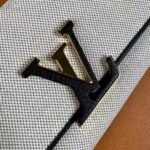 Louis Vuitton LV Unisex Capucines Wallet Natural Black Canvas Cowhide Leather - Imagen 9