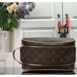 Louis Vuitton LV Unisex Dopp Kit Toilet Pouch Brown Monogram Coated Canvas - Image 6