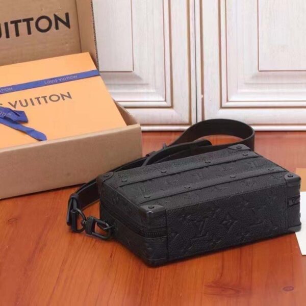 Louis Vuitton LV Unisex Handle Soft Trunk Black Taurillon Monogram Calf Leather (11)