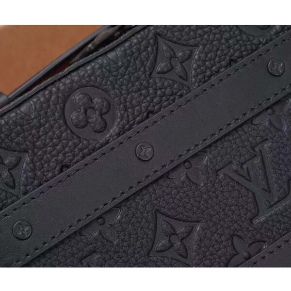 Louis Vuitton LV Unisex Handle Soft Trunk Black Taurillon Monogram Calf Leather (12)