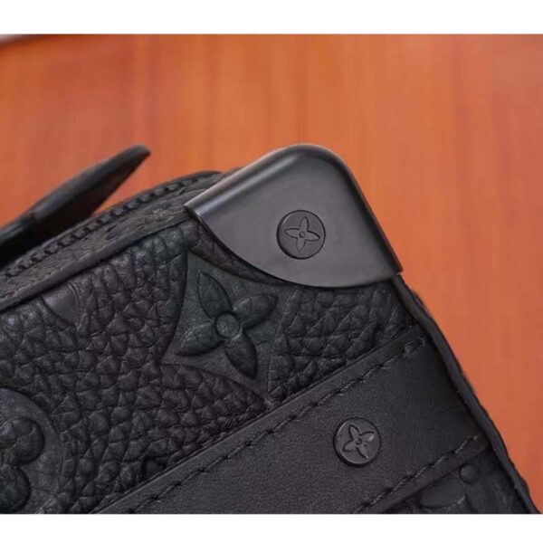 Louis Vuitton LV Unisex Handle Soft Trunk Black Taurillon Monogram Calf Leather (13)