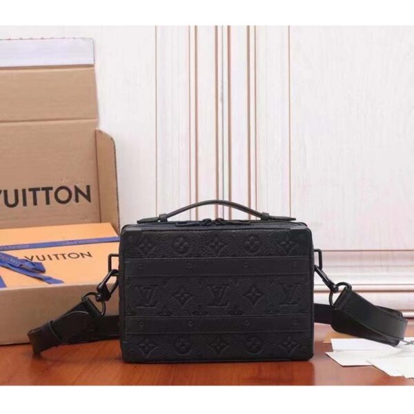 Louis Vuitton LV Unisex Handle Soft Trunk Black Taurillon Monogram Calf Leather (16)