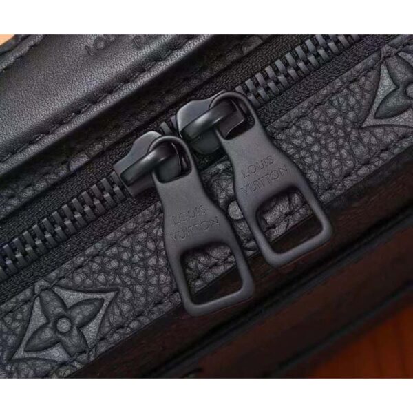 Louis Vuitton LV Unisex Handle Soft Trunk Black Taurillon Monogram Calf Leather (17)