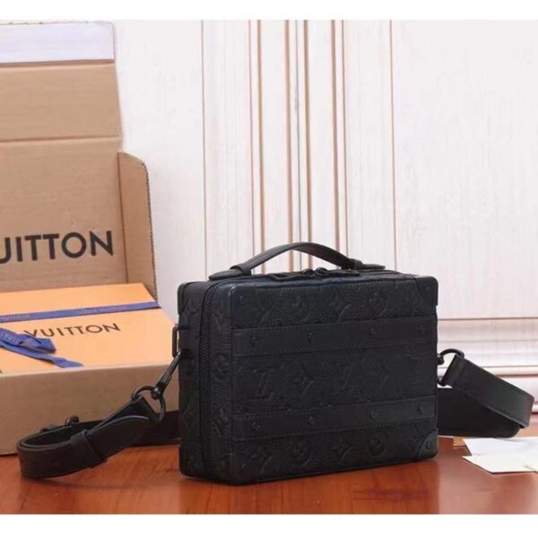 Louis Vuitton LV Unisex Handle Soft Trunk Black Taurillon Monogram Calf Leather (9)